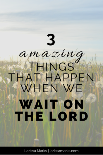 How to Wait On the Lord