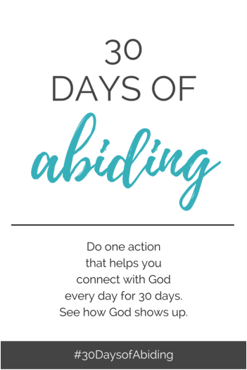 30 Days of Abiding